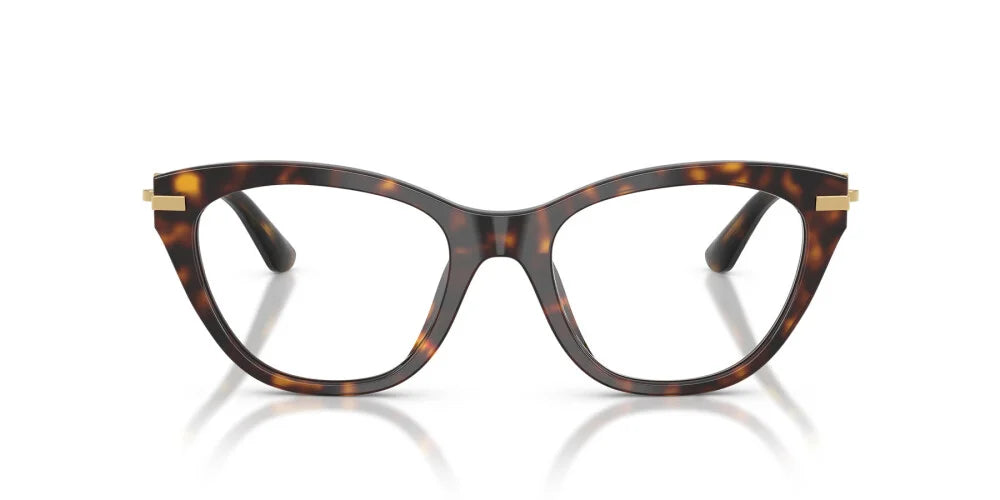 Dolce & Gabbana DG3428 502 havana eyeglasses 51mm angled view
