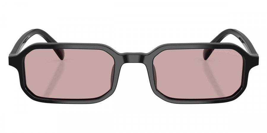 Emporio Armani EA4253U 501773 shiny black sunglasses 54mm angled view