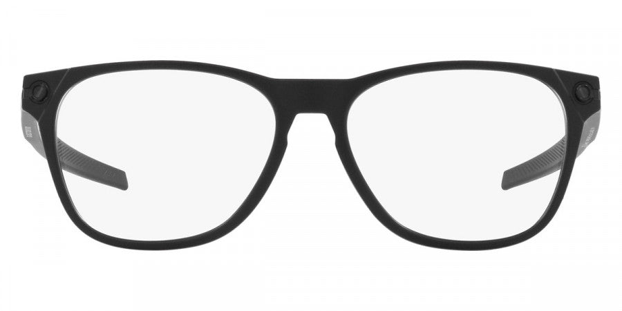 Oakley OX8177 01 satin black eyeglasses 56mm angled view