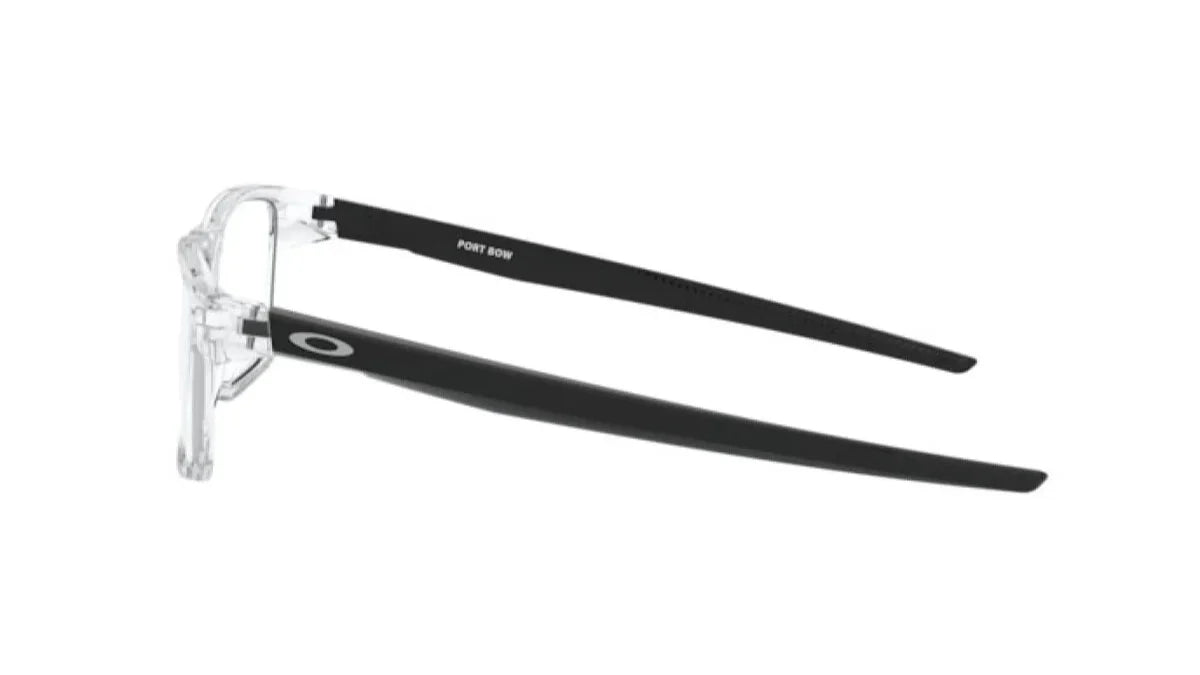 Oakley OX8164 02 polished clear eyeglasses 53mm side view