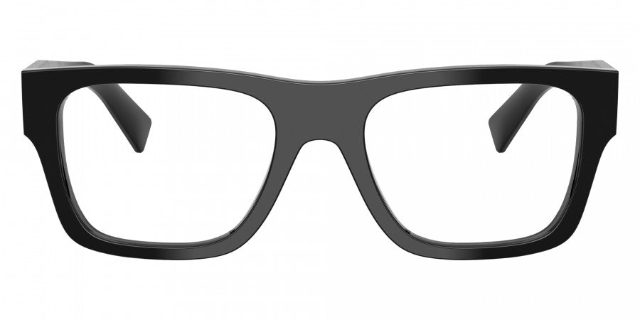 Prada PRC01V 16K1O1 black eyeglasses 54mm angled view