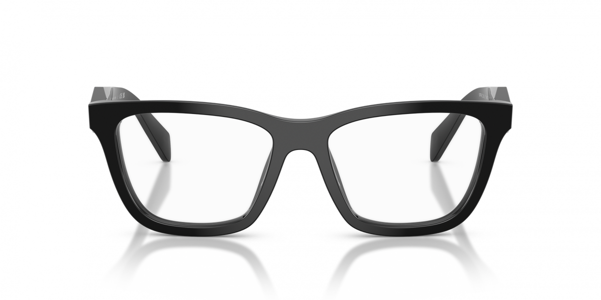 Prada PRC10V 16K1O1 black eyeglasses 54mm angled view