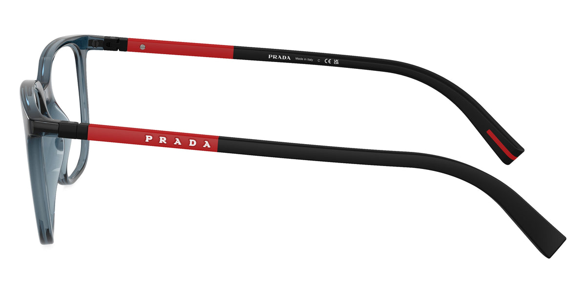 Prada Linea Rossa PS04RV CZH1O1 transparent blue eyeglasses 48mm side view