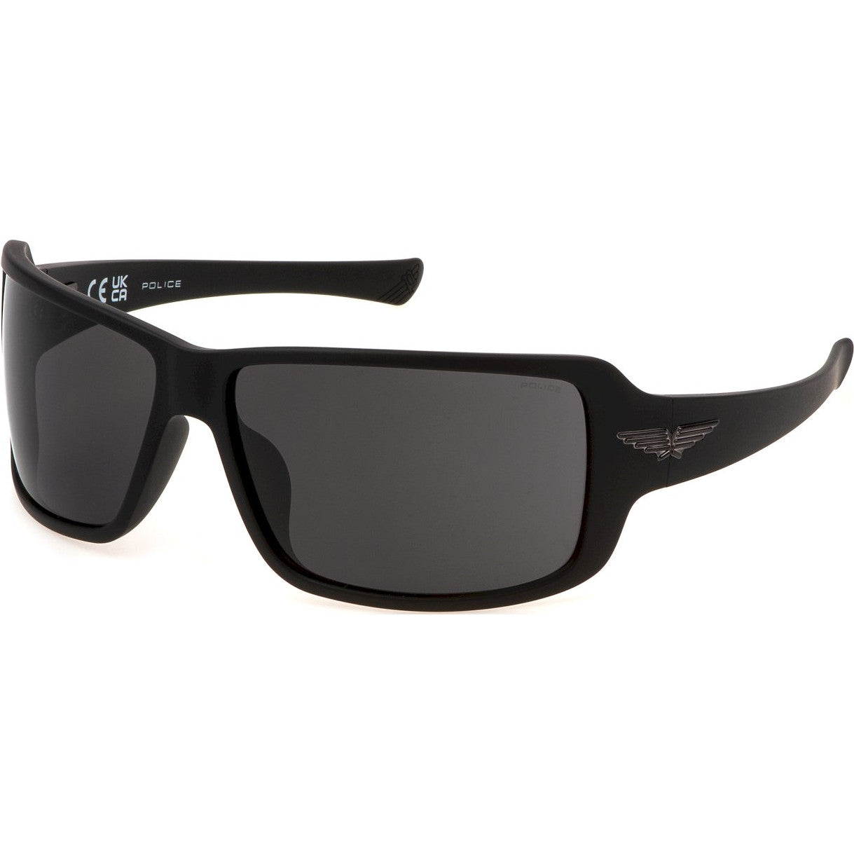 Police SPLN37 0U28 – Matte Black Sunglasses (65mm)