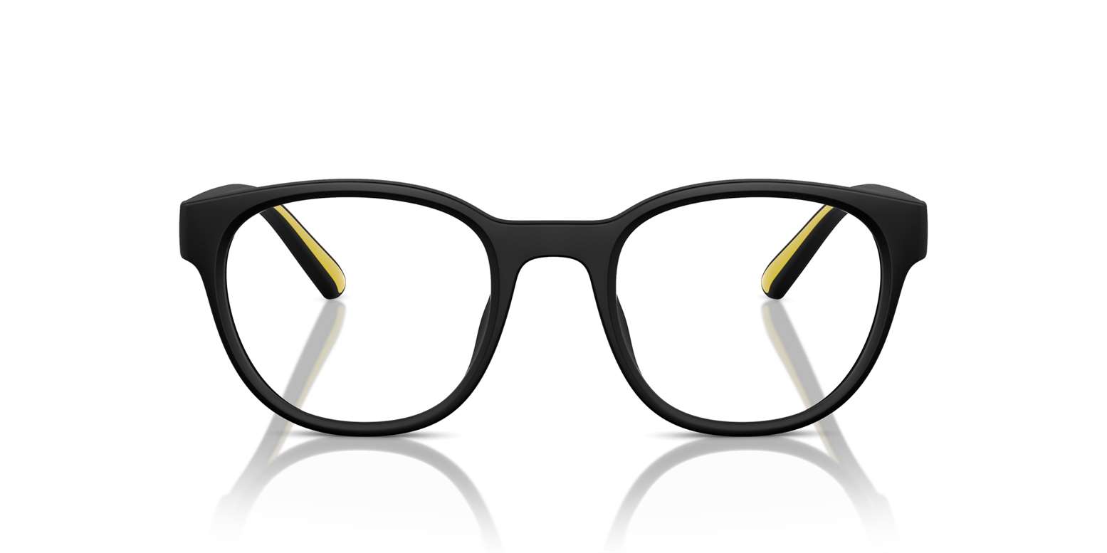 Ferrari FZ8002U 504 matte black eyeglasses 50mm front view