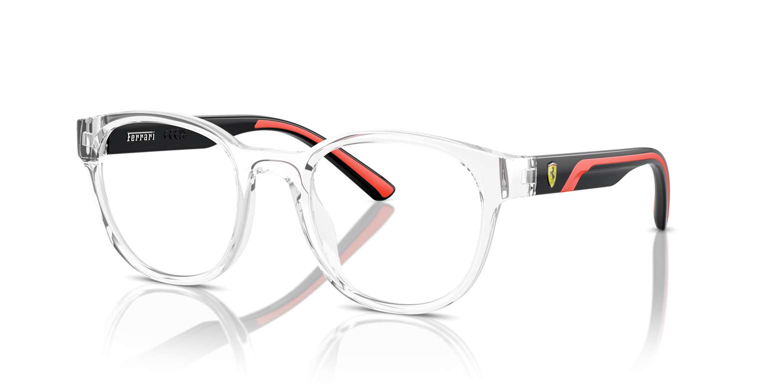 Ferrari FZ8002U 513 crystal eyeglasses 50mm angled view