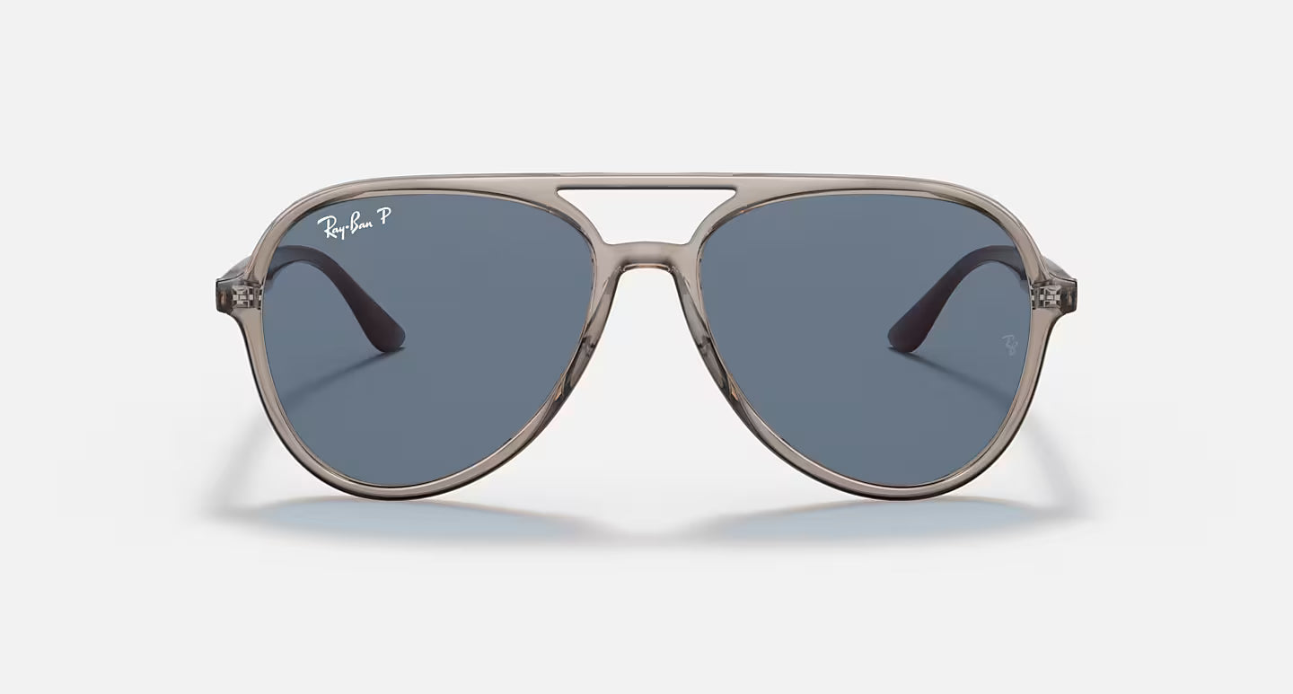 Ray-Ban RB4376 65722V – Transparent Grey Polarized Sunglasses (57mm)