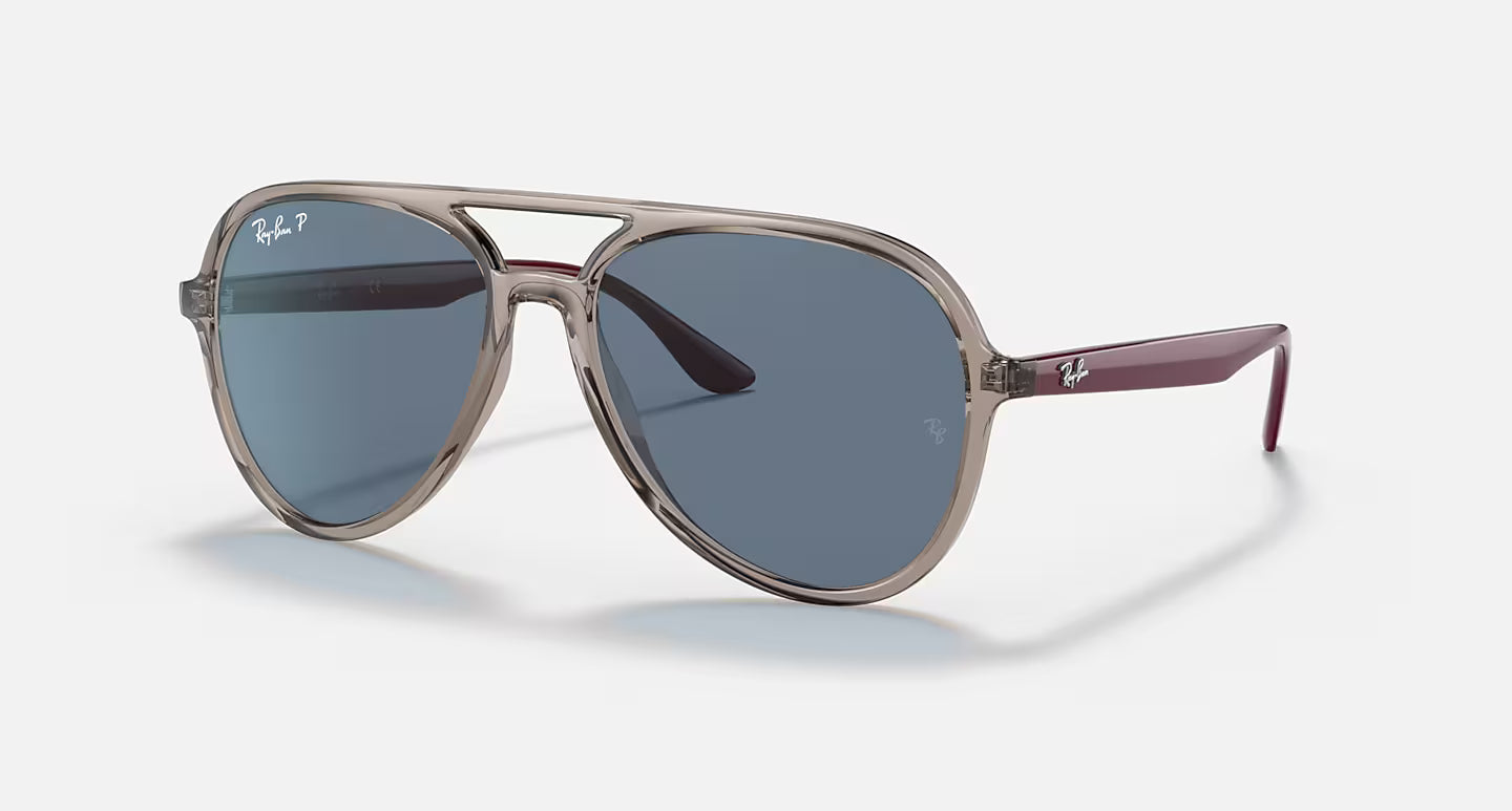 Ray-Ban RB4376 65722V – Transparent Grey Polarized Sunglasses (57mm)