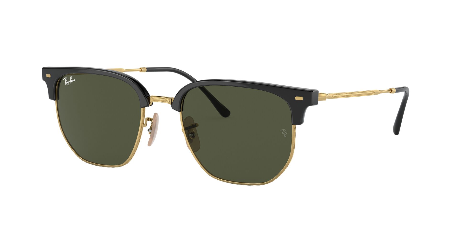 Ray-Ban New Clubmaster RB4416 601/31 – Black on Gold Sunglasses (53mm)