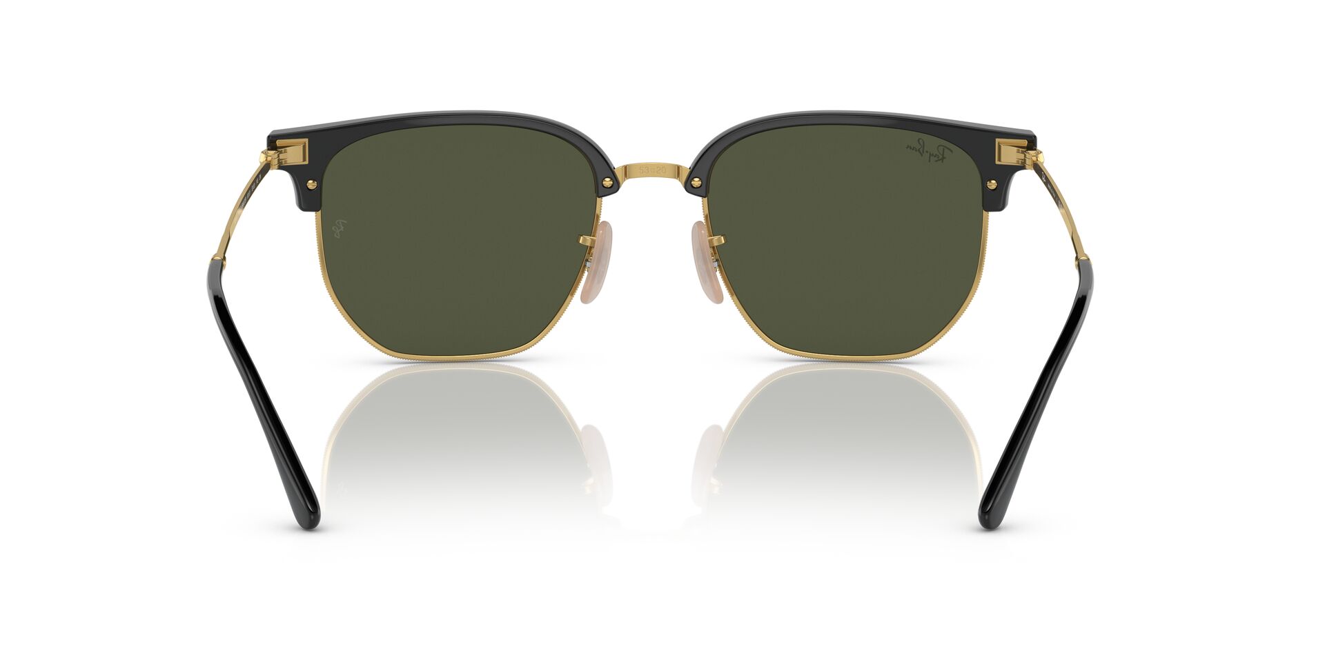 Ray-Ban New Clubmaster RB4416 601/31 – Black on Gold Sunglasses (53mm)