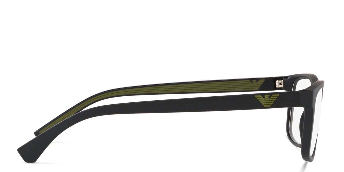 Emporio Armani EA3147 5042 matte black eyeglasses 55mm side view