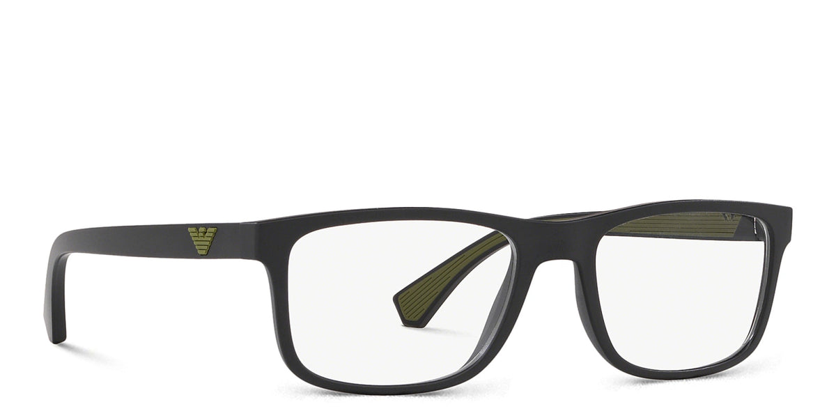 Emporio Armani EA3147 5042 matte black eyeglasses 55mm detail view