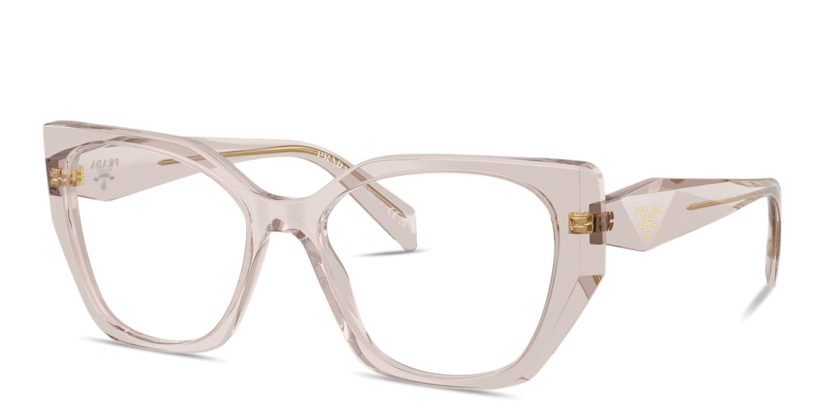 Prada PR18WV 29D1O1 cold mauve eyeglasses 52mm angled view