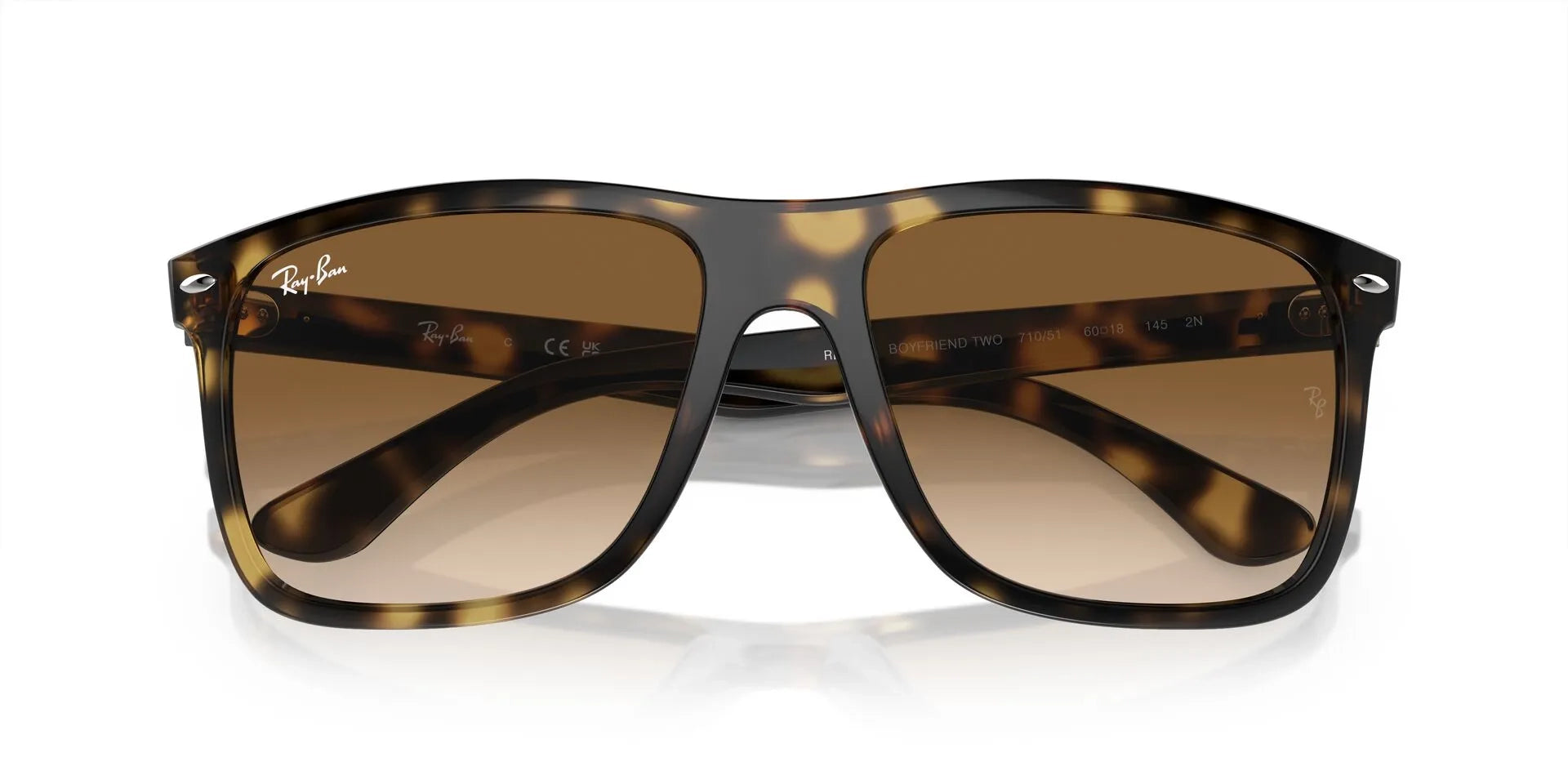 Ray-Ban Boyfriend RB4147 710/51 – Light Havana Sunglasses (60mm)