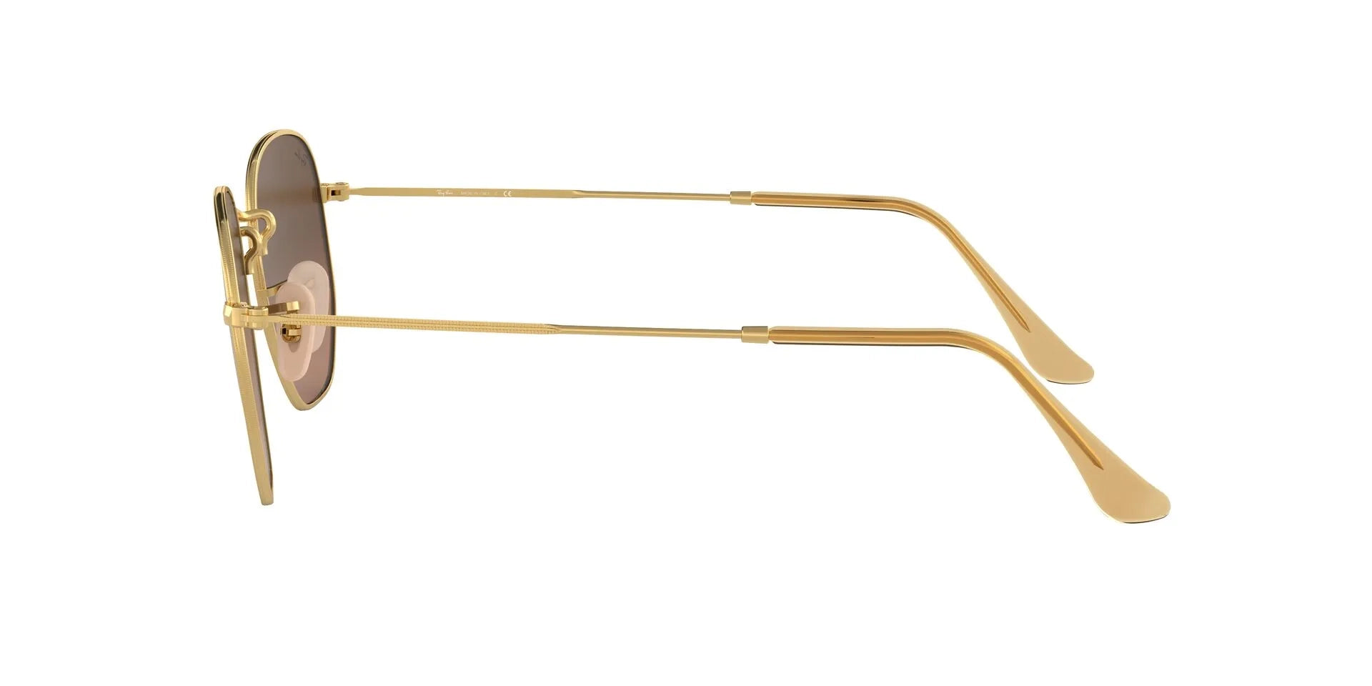 Ray-Ban Hexagonal RB3548N 912443 – Gold Sunglasses (51mm)