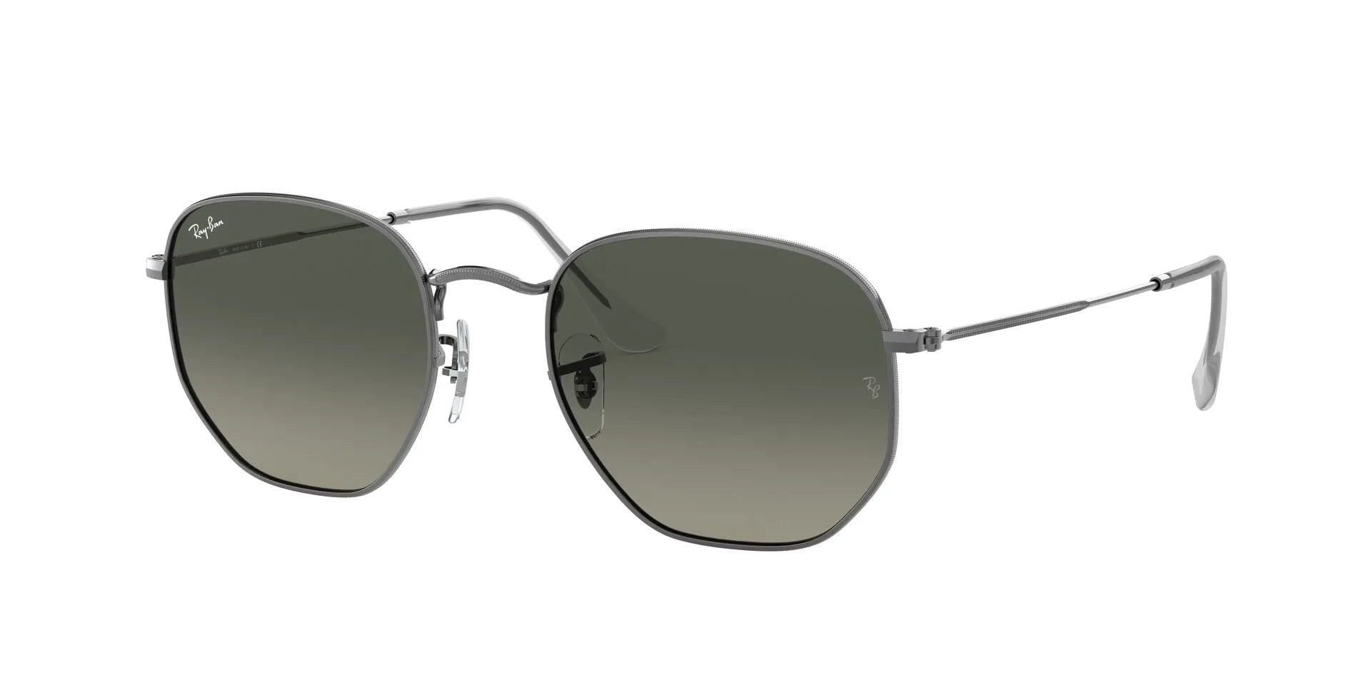 Ray-Ban Hexagonal RB3548N 004/71 – Gunmetal Sunglasses (51mm)