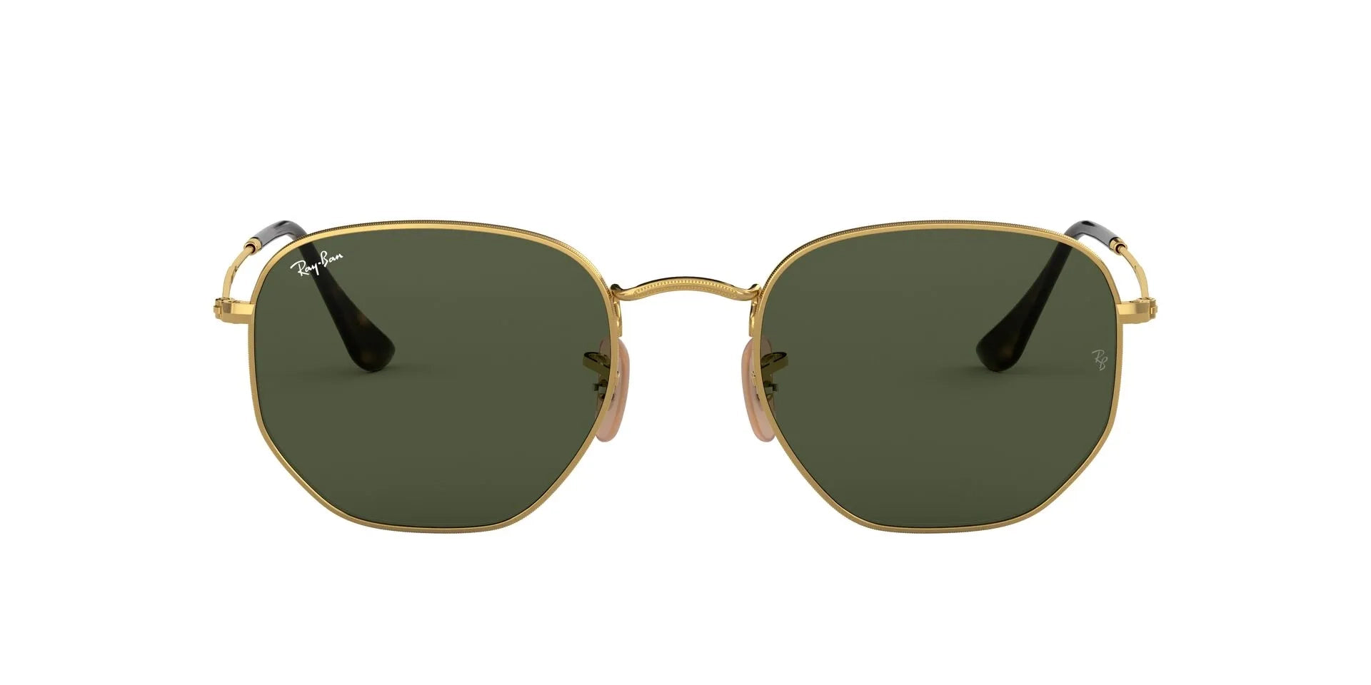 Ray-Ban Hexagonal RB3548N 001/R5 – Gold Sunglasses (51mm)