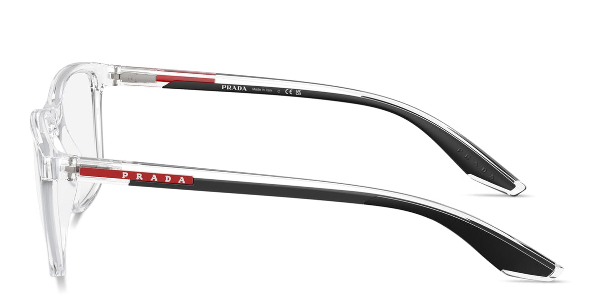 Prada Linea Rossa PS01QV 2AZ1O1 crystal eyeglasses 54mm side view