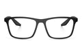 Prada Linea Rossa PS01QV DG01O1 – Black Rubber Eyeglasses (56mm)