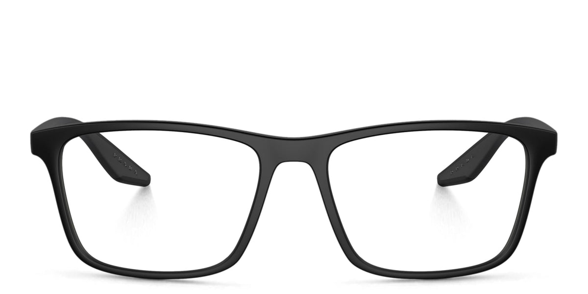 Prada Linea Rossa PS01QV DG01O1 black rubber eyeglasses 56mm