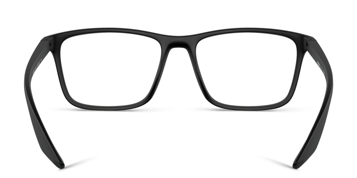 Prada Linea Rossa PS01QV DG01O1 black rubber eyeglasses 56mm detail view