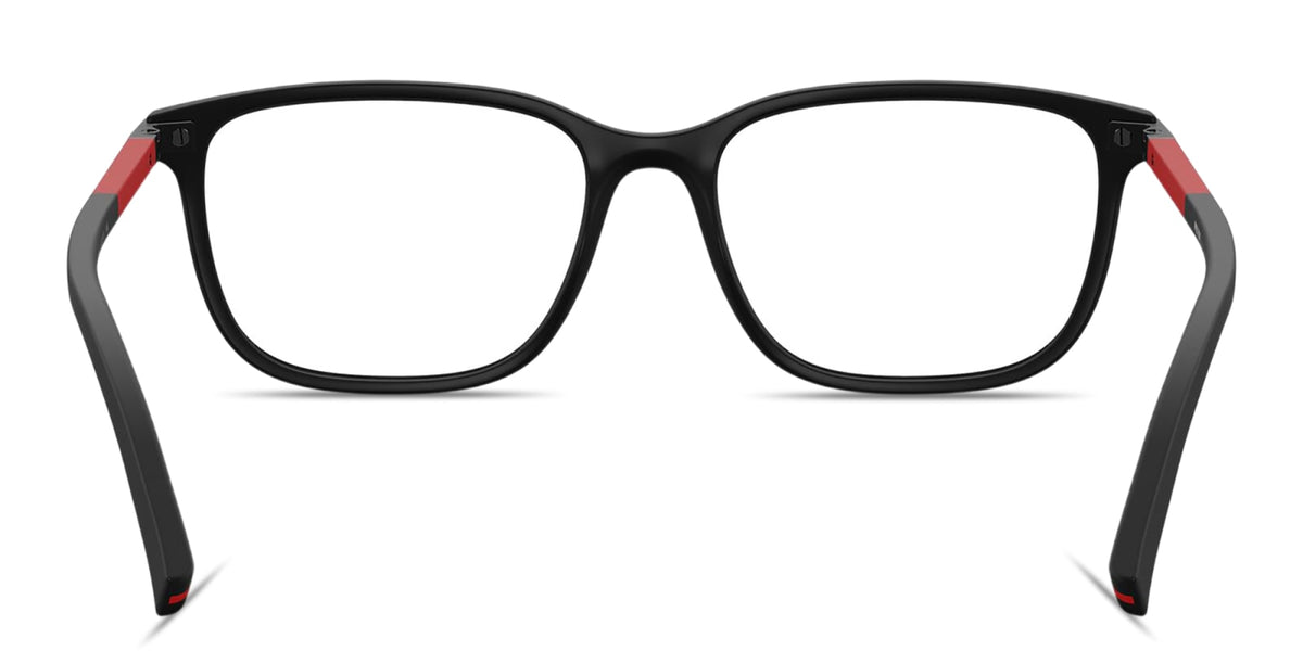 Prada Linea Rossa PS02RV DG01O1 black rubber eyeglasses 54mm detail view