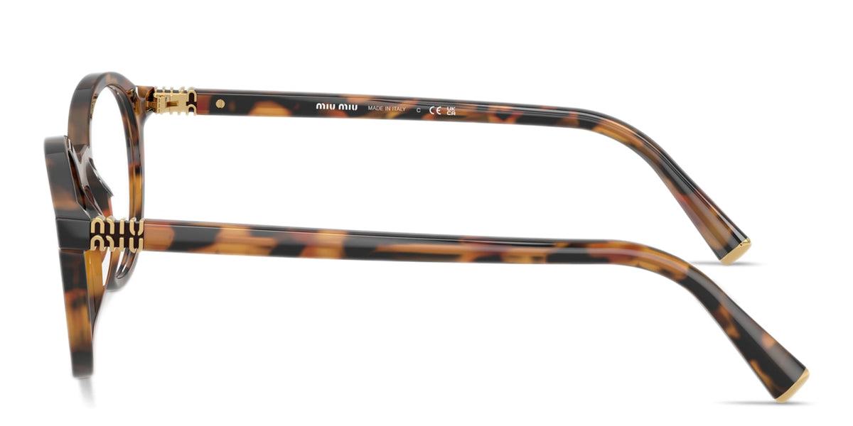 Miu Miu MU02WV 19P1O1 havana ivy eyeglasses 50mm side view