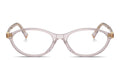 Miu Miu MU09XV 12W1O1 – Transparent Mauve Eyeglasses (53mm)