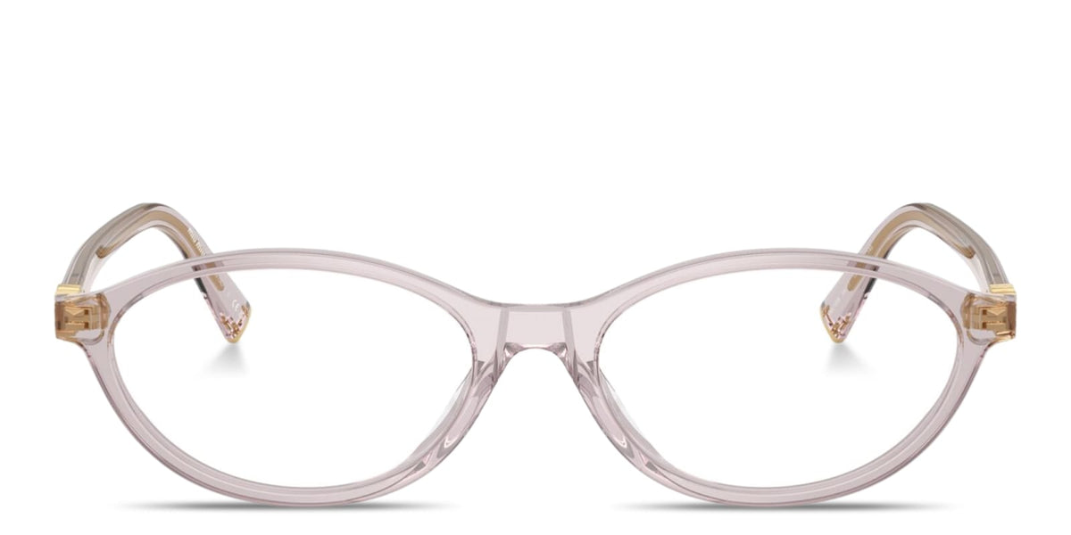 Miu Miu MU09XV 12W1O1 transparent mauve eyeglasses 53mm