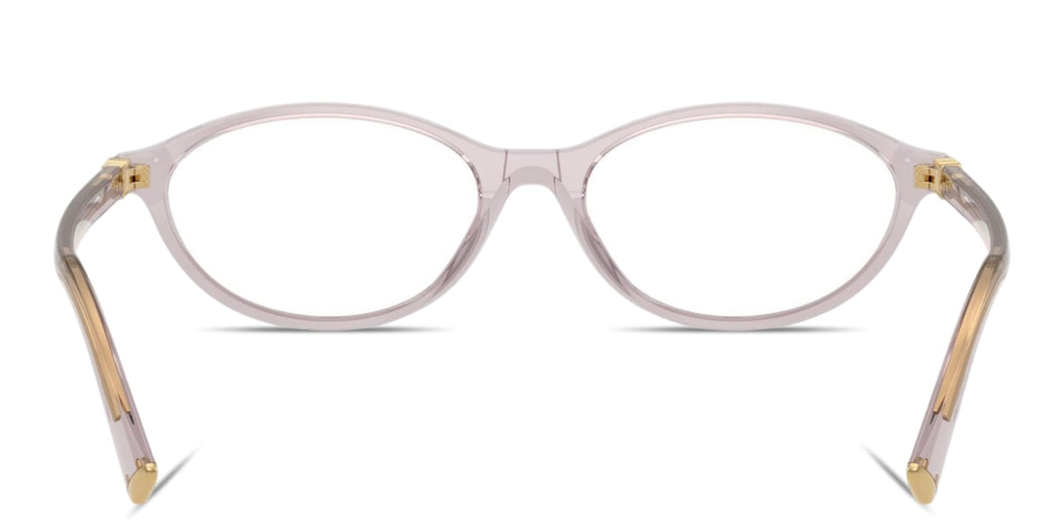 Miu Miu MU09XV 12W1O1 transparent mauve eyeglasses 53mm detail view