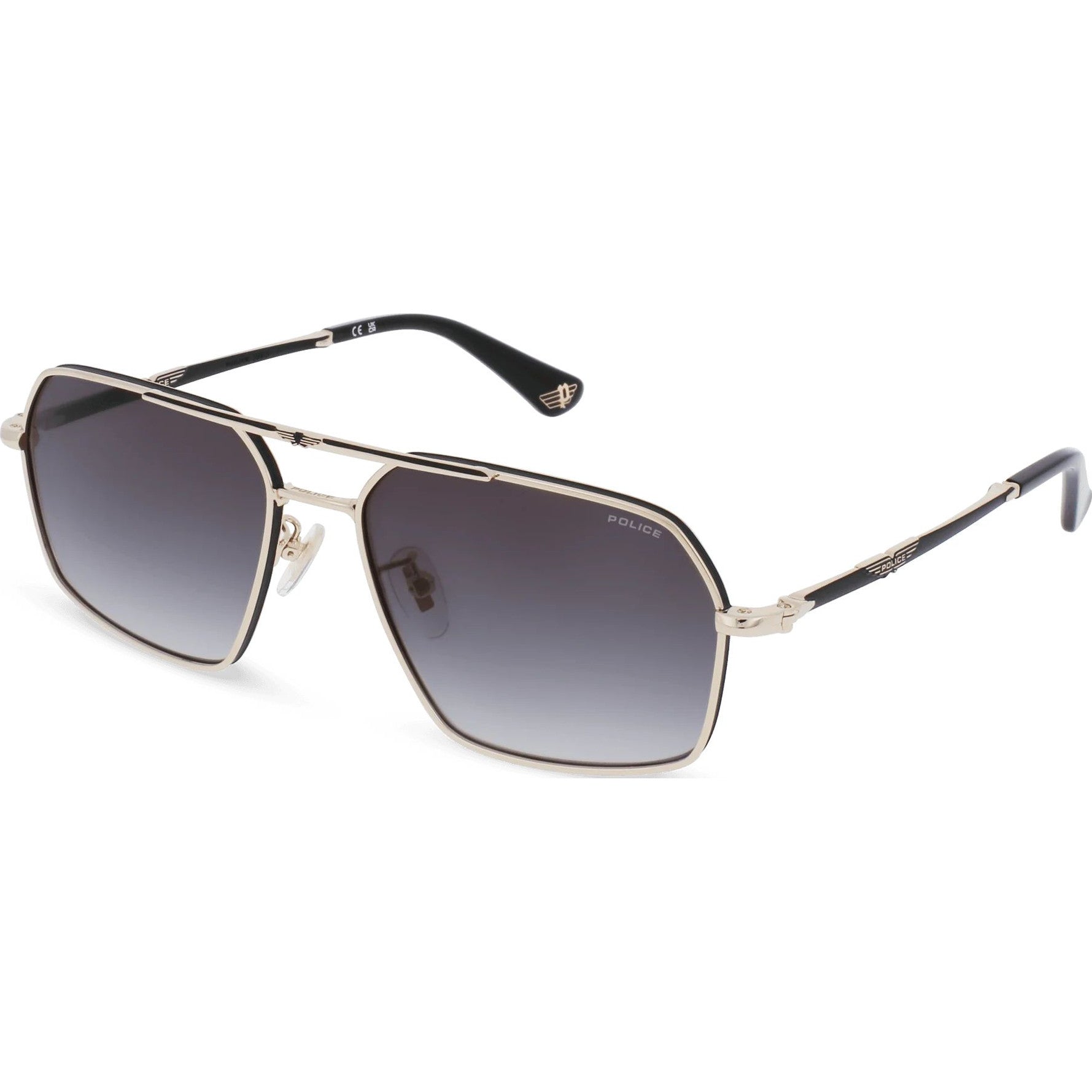 Police Origins Classic 2 SPLL86 302Y – Rose Gold & Matte Black Sunglasses (58mm)