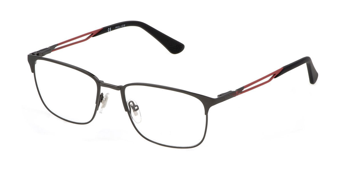 Police Wind 1 VPLF07 0584 matte black eyeglasses 56mm front view
