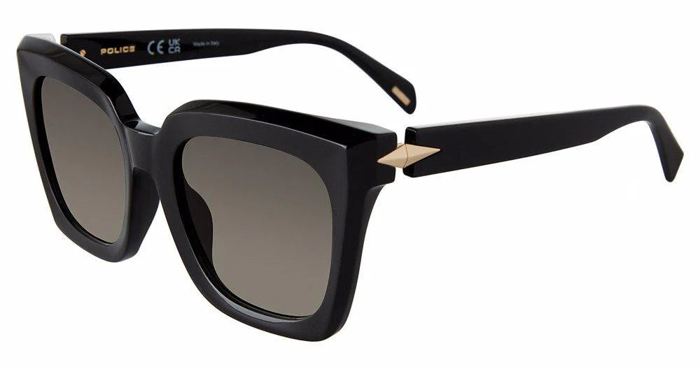 Police SPLL99 0700 – Shiny Black Sunglasses (53mm)