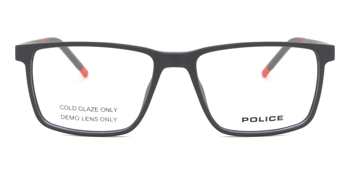 Police Solstice Lite 1 UPLL74 I41P clip-on eyeglasses 54mm angled view