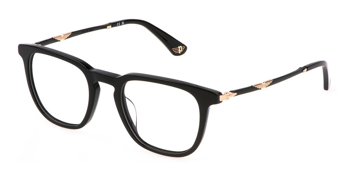 Police Origins Classic 3 VPLL66 0700 shiny black eyeglasses 50mm front view