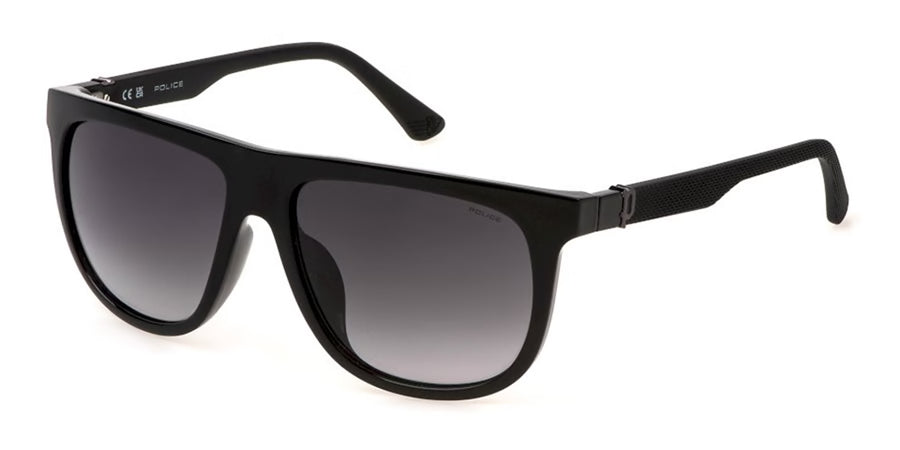 Police SPLN33 0Z42 – Shiny Black Sunglasses (59mm)