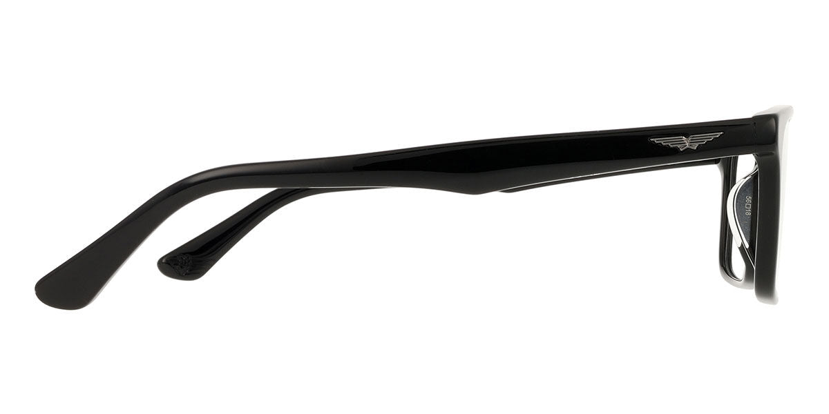 Police Origins Lite 21 VPLN16 0700 shiny black eyeglasses 56mm side view