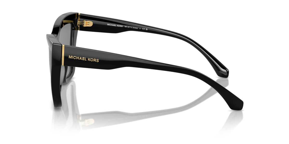 Michael Kors MK2211 30053F black sunglasses 57mm side view