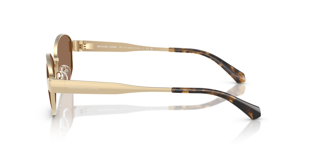 Michael Kors MK1161 101473 light gold sunglasses 56mm side view