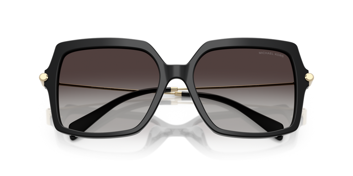 Michael Kors MK2247U 30058G black sunglasses 57mm folded view
