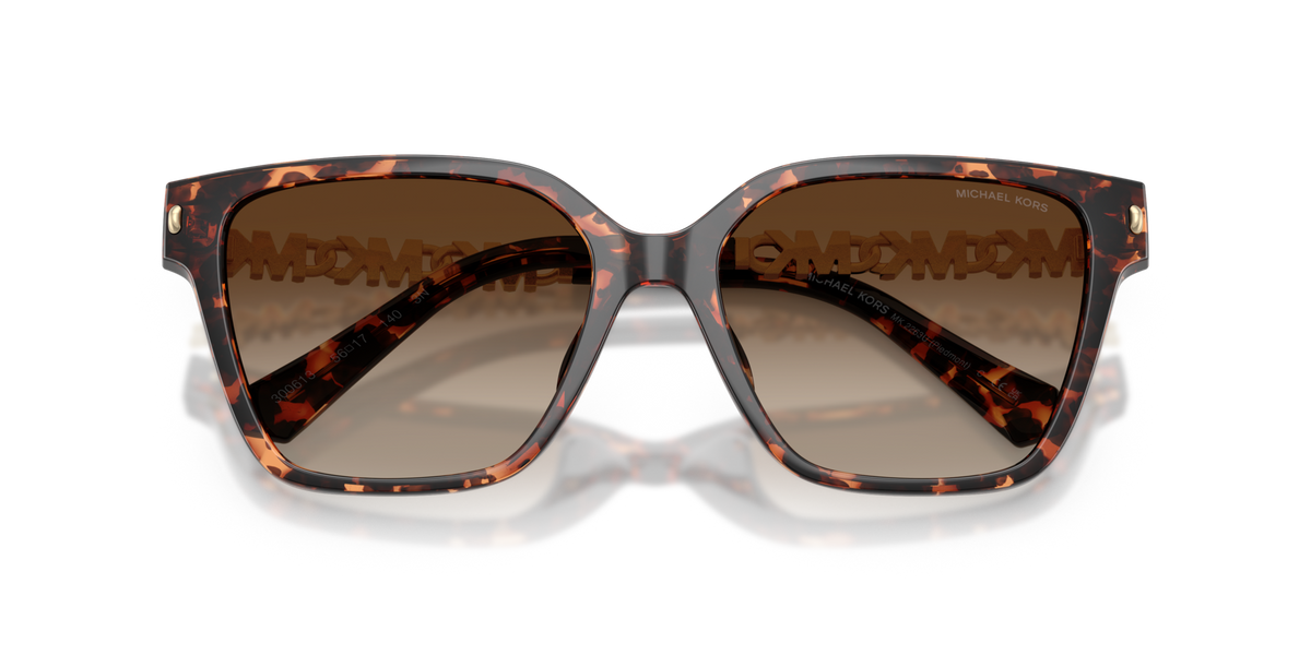 Michael Kors MK2263U 300613 dark tortoise sunglasses 56mm folded view