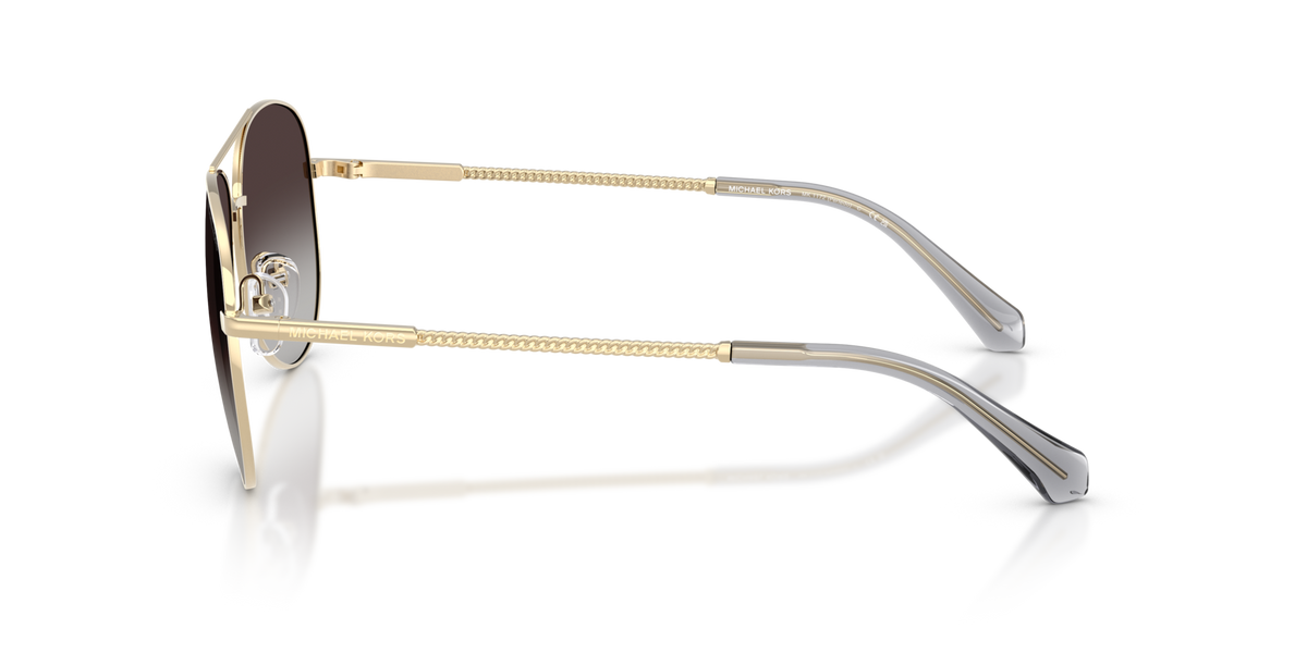 Michael Kors MK1172 10148G light gold sunglasses 58mm side view