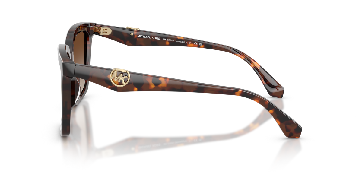 Michael Kors MK2256U 4031AO luggage tortoise sunglasses 55mm side view