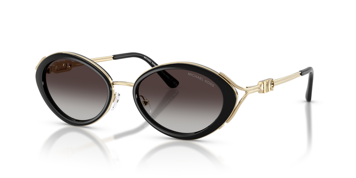 Michael Kors MK1179 30058G black sunglasses 53mm angled view