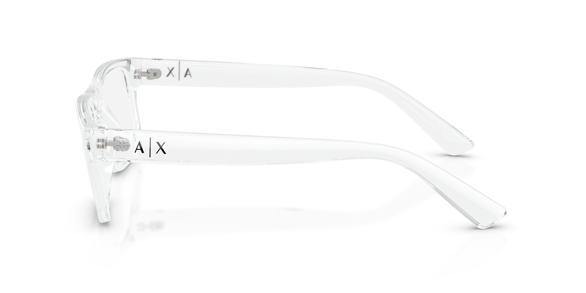 Armani Exchange AX3135 8235 shiny crystal eyeglasses 54mm side view