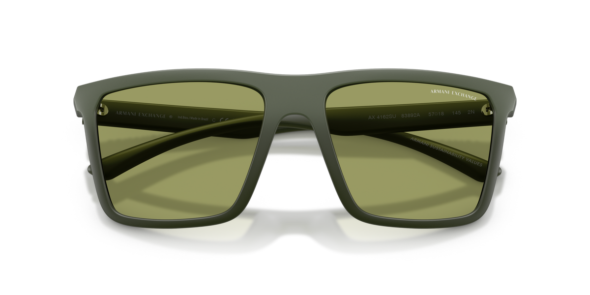 Armani Exchange AX4162SU 83892A green gradient sunglasses 57mm folded view