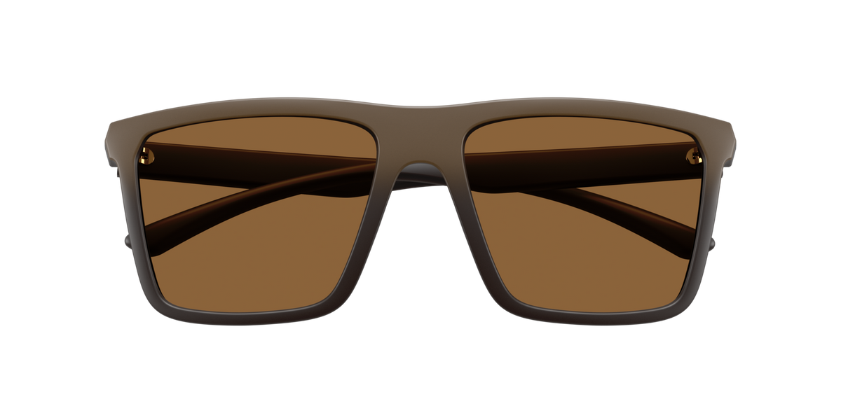 Armani Exchange AX4162SU 839173 matte brown gradient sunglasses 57mm folded view