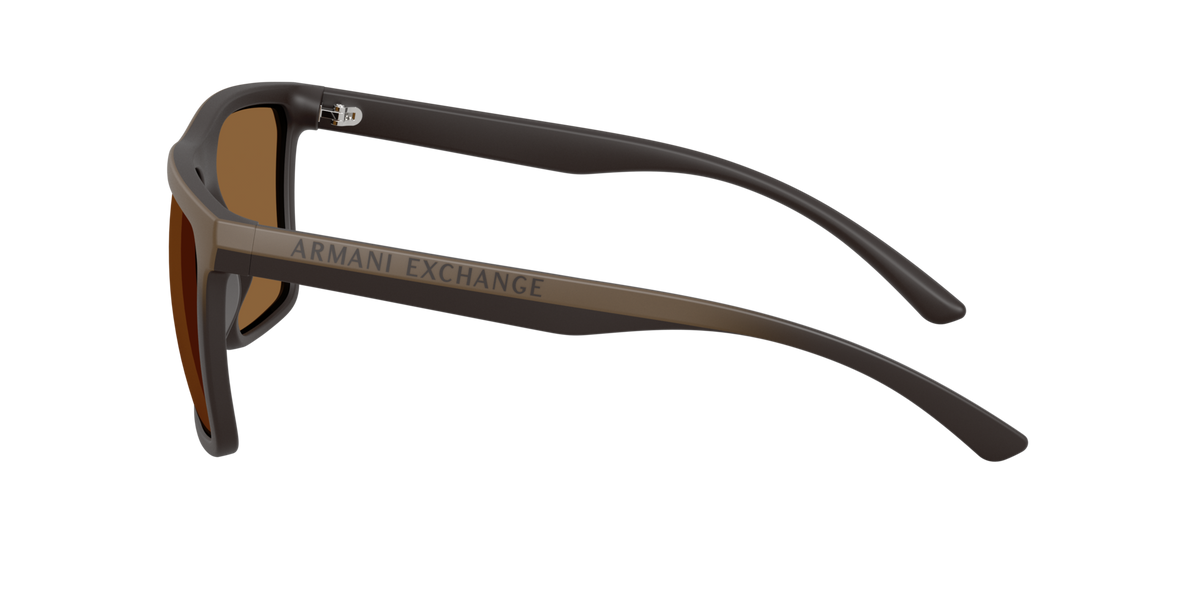 Armani Exchange AX4162SU 839173 matte brown gradient sunglasses 57mm side view
