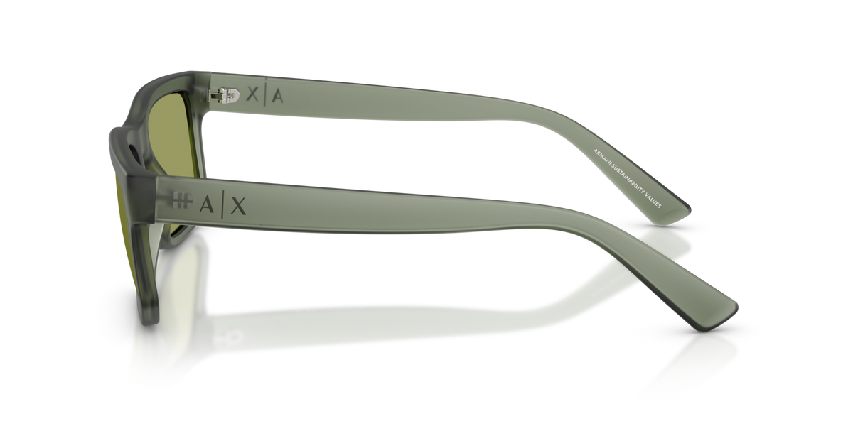 Armani Exchange AX4165S 83622A frosted agave sunglasses 56mm side view