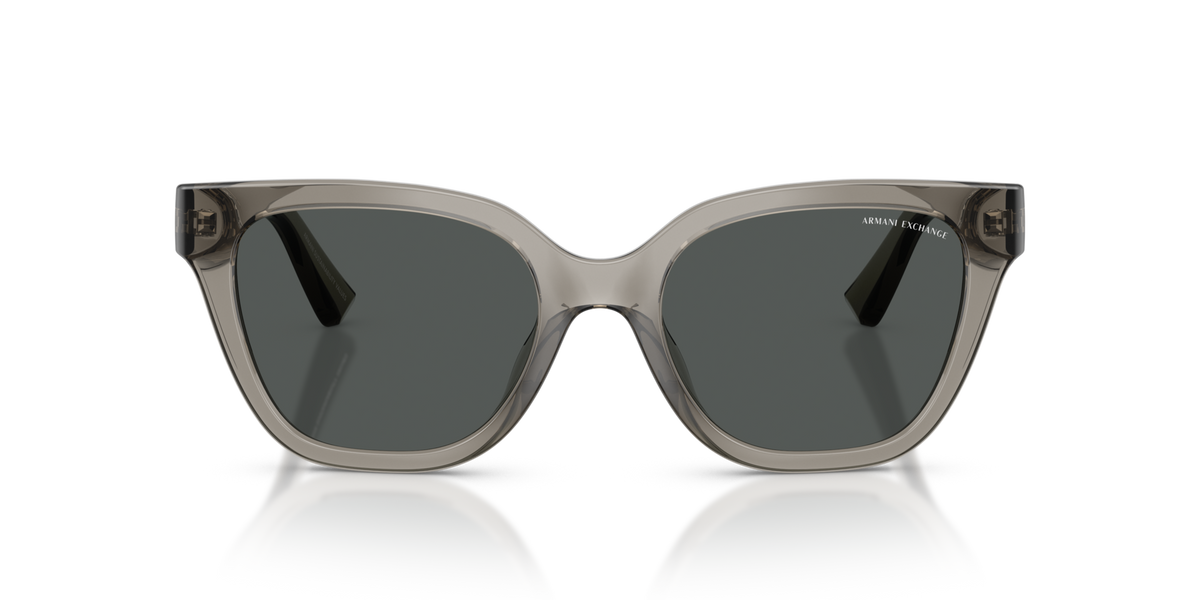 Armani Exchange AX4164SU 839487 shiny transparent grey sunglasses 53mm